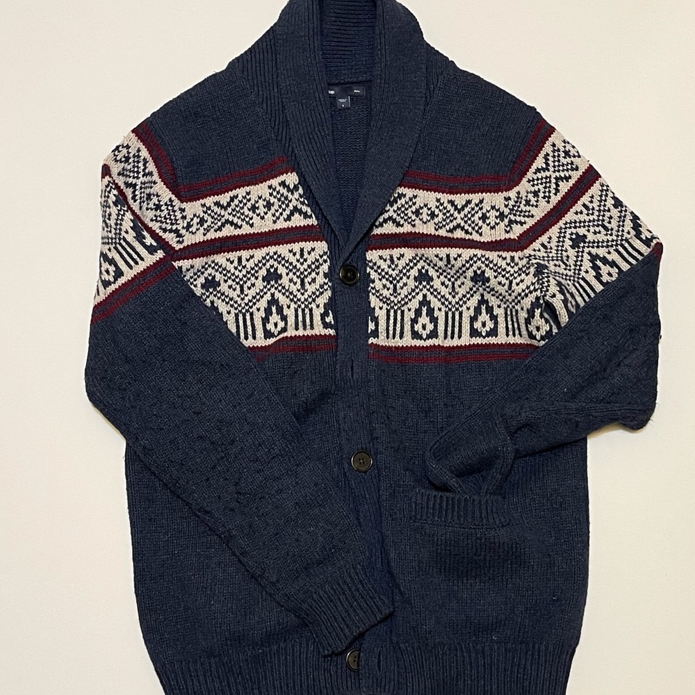 Gap knit button up sweater men’s size small